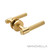 Manovella Rosedale Satin Brass Knurled Passage Door Lever Handle with Round Rose for Modern Australian Home Interiors