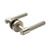 Rosedale Knurled Brushed Nickel Privacy Door Handle with Round Rose for Modern Australian Home Interiors