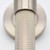 Manovella Rosedale Brushed Nickel Knurled Privacy Door Handle with Round Rose for Modern Australian Homes