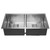 Swedia Dante Double Bowl Stainless Steel Kitchen Sink with Designer Square Waste Baskets and Softly Squared Corners for Modern Australian Kitchens