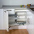 Elite Provedore stainless steel magic corner pull-out kitchen storage for blind corner cabinets in Australia.