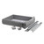 Elite Kitchen Drawer Organiser Grey 400mm Cutlery Tray Insert - Renovator Store Australia