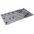 Elite 900mm Grey Kitchen Drawer Organiser, Trimmable Cutlery and Utensil Tray, Renovator Store Australia