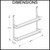 Elite Butler Spice and Condiments Rack Dimension Guide, Stainless Steel Wall Mounted Kitchen Storage Organizer, Australia.