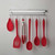 Elite Butler Kitchen Wall Storage Organiser with 6 Hanging Hooks in Matt Silver 400mm width for Australian kitchens