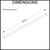 Dimension guide for Elite Butler 400mm stainless steel kitchen wall mount storage bar showing product measurements for Australian home renovations.