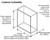 Dimension diagram for Elite Kitchen Cupboard Dish Rack showing 600mm and 900mm width specifications for Australian overhead cabinets.