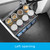Higold Australia left opening blind corner cabinet storage with two tier dark grey baskets for modern kitchen organization in Melbourne and Sydney.