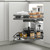Higold Shearer Style Swing Out Kitchen Corner Storage for Blind Corner Cabinets in Australia 900mm Titanium Grey Finish