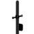 Meir vertical heated towel rail in matte black finish, a luxury 1000mm stainless steel bathroom towel warmer available in Australia.