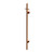 Meir Round Lustre Bronze Vertical Heated Towel Rail MHT02B-PVDBZ in a Modern Australian Bathroom