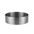 Modern brushed silver stainless steel round vessel basin, Alia Australian design bathroom sink.
