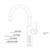 ALIA X51 Smart Water System dispenser instruction icons for boiling, chilled, and sparkling water settings in Australian kitchens.