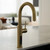 Alia X51 Brushed Gold Smart Kitchen Mixer Tap with Filtered Sparkling Boiling and Chilled Water Controls - Modern Australian Home Design