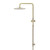 Meir PVD Tiger Bronze Round Combination Shower Rail with 300mm Overhead Rose and Single Function Hand Shower for Australian bathroom renovations and new builds.
