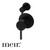 Meir Matte Black Square Diverter Mixer for dual showers and baths available at Renovator Store Australia.