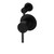 Modern Matte Black Concealed Shower Mixer and Diverter for Australian Bathrooms - Solid Brass Tapware by Meir
