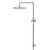 Meir Champagne Round Shower Rail Set with 300mm Rain Head and Handheld Wand Australia