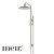 Meir PVD Brushed Nickel Round Combination Shower Rail Set with 300mm Rainfall Head and Single Function Hand Shower for Australian Bathrooms