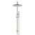 Meir PVD Brushed Nickel Round Combination Shower Rail with 300mm Rain Head and Single Function Handheld Wand for Modern Australian Bathrooms