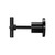 Meir Matte Black Round Cross Handle Shower and Basin Wall Taps Australia
