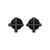 Matte black round cross handle shower wall taps for modern bathroom renovations in Australia
