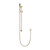 Meir Round Single Function Hand Shower Rail in PVD Tiger Bronze Finish for Australian Modern Bathrooms