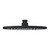 200mm Round Matte Black Rain Shower Head, Stainless Steel Slimline Rainfall Sprayer for Modern Australian Bathrooms