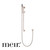 Meir Round Single Function Hand Shower on Rail Column in Champagne finish, luxury minimalist bathroom tapware for modern Australian homes.