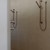 Meir Round Hand Shower on Rail Column in electroplated Champagne finish, a luxurious minimalist designer shower rail for modern Australian bathrooms.