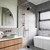 Meir Round Polished Chrome Cross Handle Wall Top Assemblies for classic bathroom tapware in Australia.
