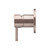 Meir Champagne Round Wall Mixer with short pin lever for Australian bathrooms and showers.