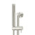 Meir Round PVD Brushed Nickel Single Function Hand Shower Rail Column for Australian bathrooms.
