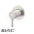 Meir Round PVD Brushed Nickel Wall Mixer with Pin Lever for Bathroom or Kitchen Renovations Australia