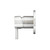 Meir Round PVD Brushed Nickel Wall Mixer with Short Pin Lever for Australian bathrooms.