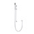 Modern Polished Chrome Round Hand Shower Rail Set for Contemporary Australian Bathrooms - Renovator Store