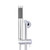 Meir Polished Chrome Round Hand Shower on Rail Column, Three Function Adjustable Massage Wand, Renovator Store Australia