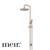 Luxurious Meir champagne rose gold round shower set with 200mm rain shower head for modern Australian bathroom renovations.