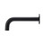 Meir Universal Round Curved Spout in Matte Black for modern bathrooms and luxury homes in Australia.