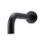 Meir Universal Round Curved Spout in Matte Black finish for modern Australian bathrooms and kitchens.