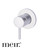 Meir Round Polished Chrome Wall Mixer with Pin Lever Handle for Modern Australian Bathrooms