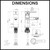 Meir MB02 Tiger Bronze Gold Round Basin Mixer Tap technical line drawing and dimensions for bathroom renovation planning in Australia.