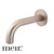 Meir Champagne Round Curved Spout for Wall-Mounted Bath and Basin Tapware in Australian Bathrooms
