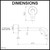 Meir Brass Round Curved Wall Mounted Bath Spout Dimensions and Specifications Diagram Australia