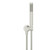 Meir PVD Brushed Nickel Round Brass Hand Shower and Fixed Bracket for Modern Australian Bathrooms