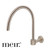 Meir Champagne Round Brass High Rise Swivel Wall Mounted Spout for Modern Australian Bathrooms
