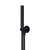 Meir Round Hand Shower on Fixed Bracket in Matte Black finish, premium designer bathroom tapware available in Australia.