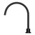 Meir Round Matte Black High-Rise Swivel Wall Spout for Modern Bathrooms and Laundries Australia