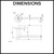 Meir Matte Black Round Toilet Roll Holder Dimensions Diagram for Australian Bathroom Renovations