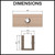 Meir MGA03N glass fixing U-bracket for 10mm shower screen hardware in Australia.